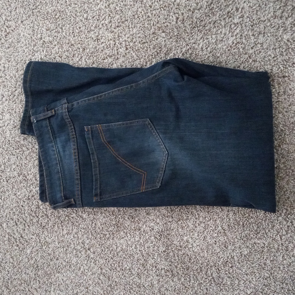 Men's Ring of Fire Blue Jeans Zippered Button Closure Size W 36 X L 32 SLIM